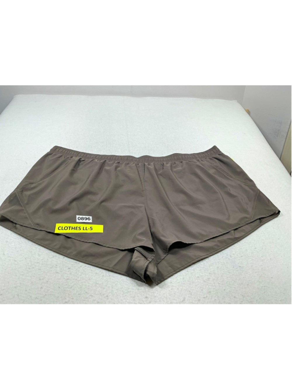 All in Motion Womens Plus 4X Brown Knit Athletic Shorts Elastic Waist Stretch